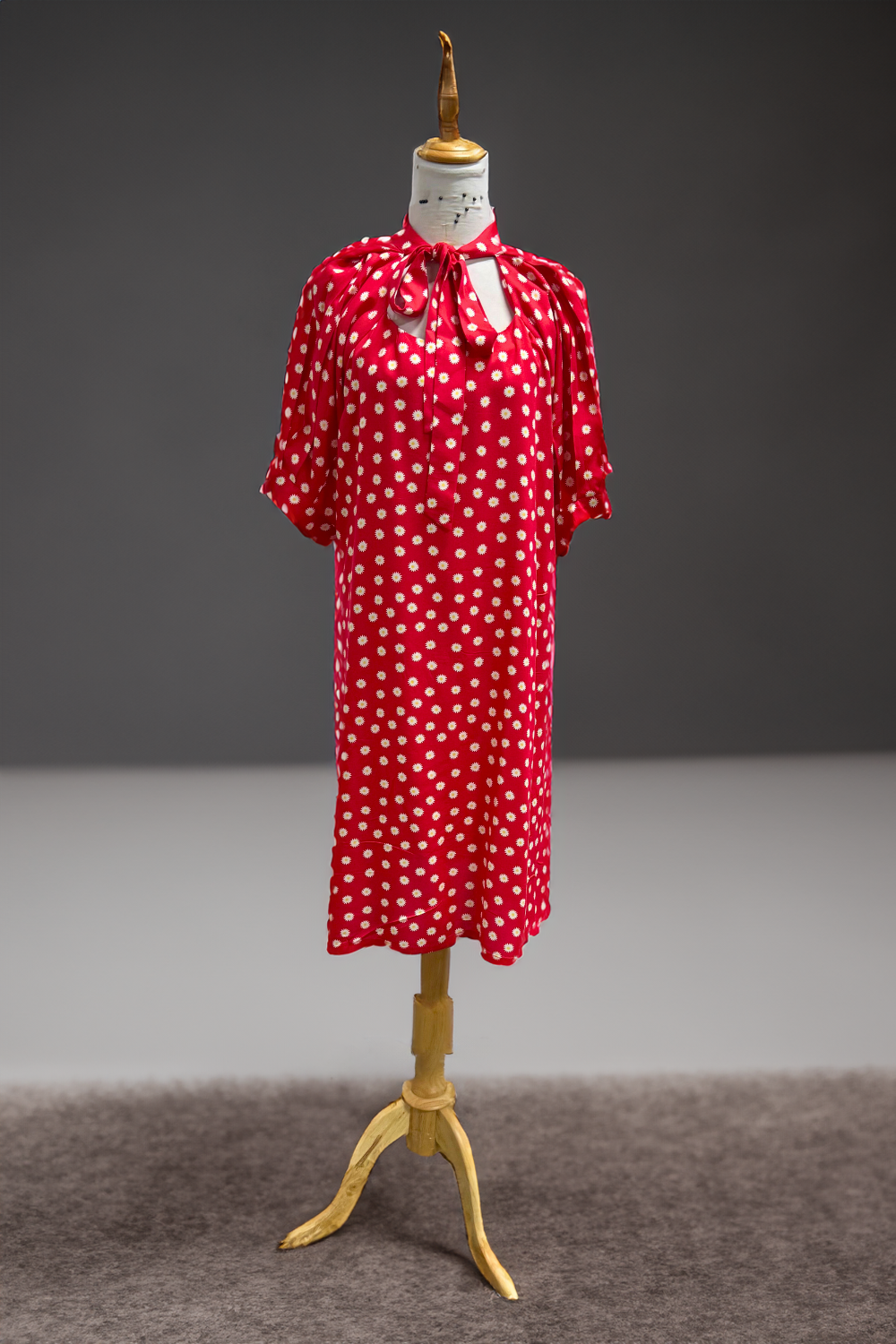 Polka Dot Perfection: Retro-Inspired Red Dress