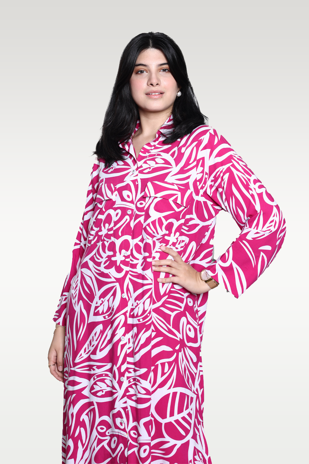 Alish Pink Lawn Dress Printed RMLK