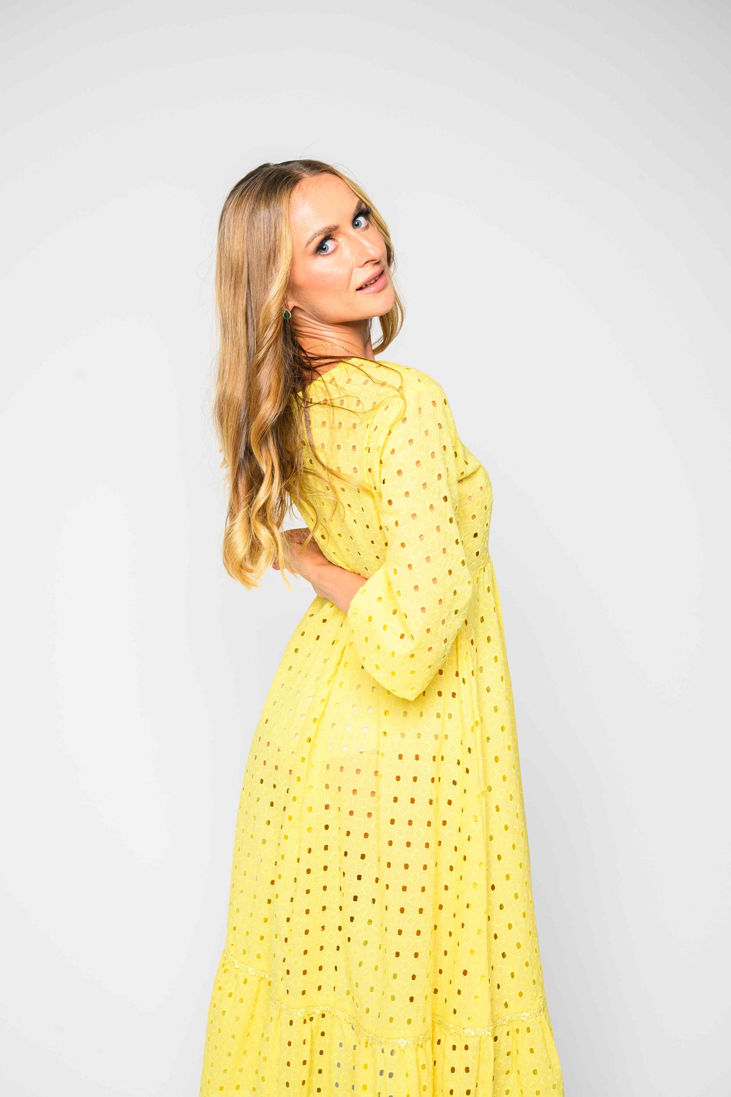 RMFI - Soft Yellow Chikankari Dress