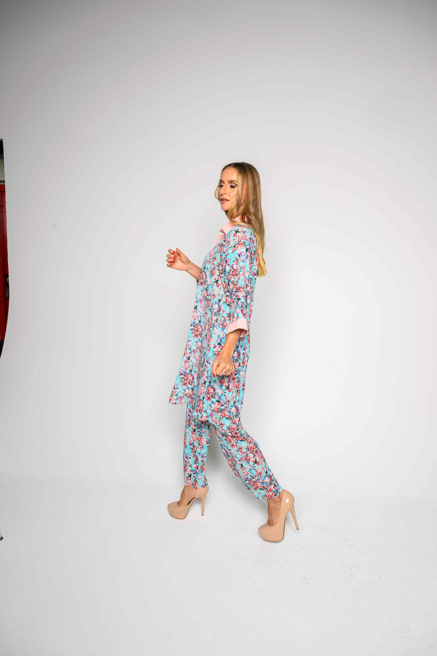 Blue & Pink Floral Co-Ord set RMGU
