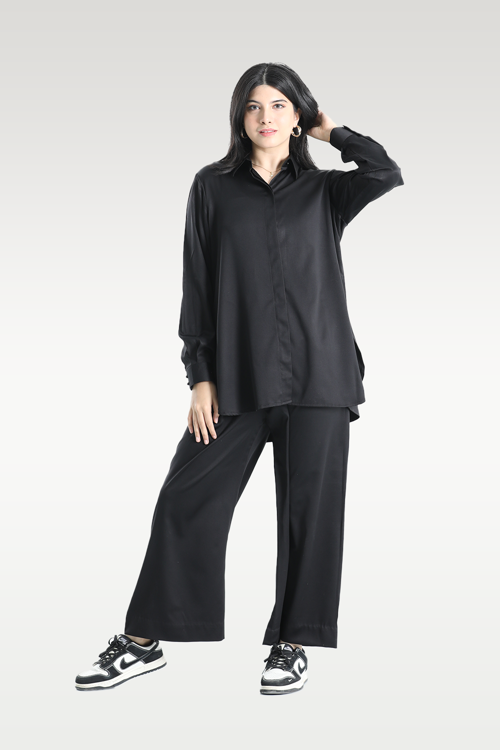 Alish Bold Black Co-ord Set