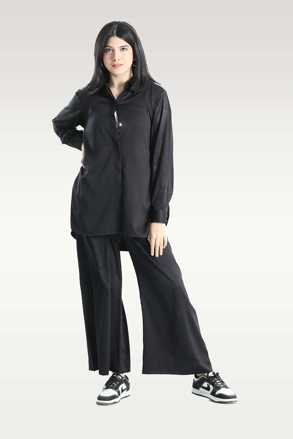 Alish Bold Black Co-ord Set