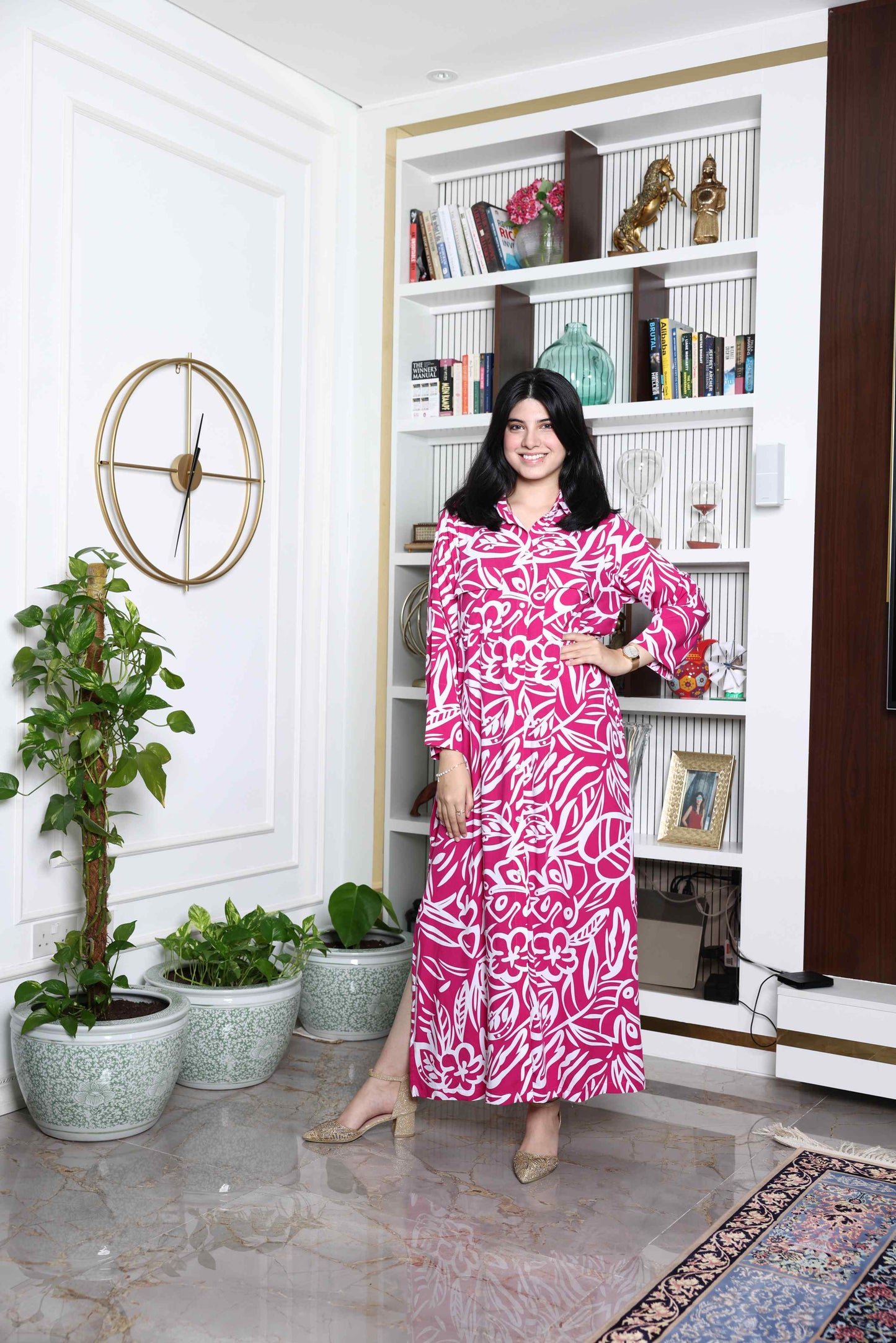 Alish Pink Lawn Dress Printed RMLK