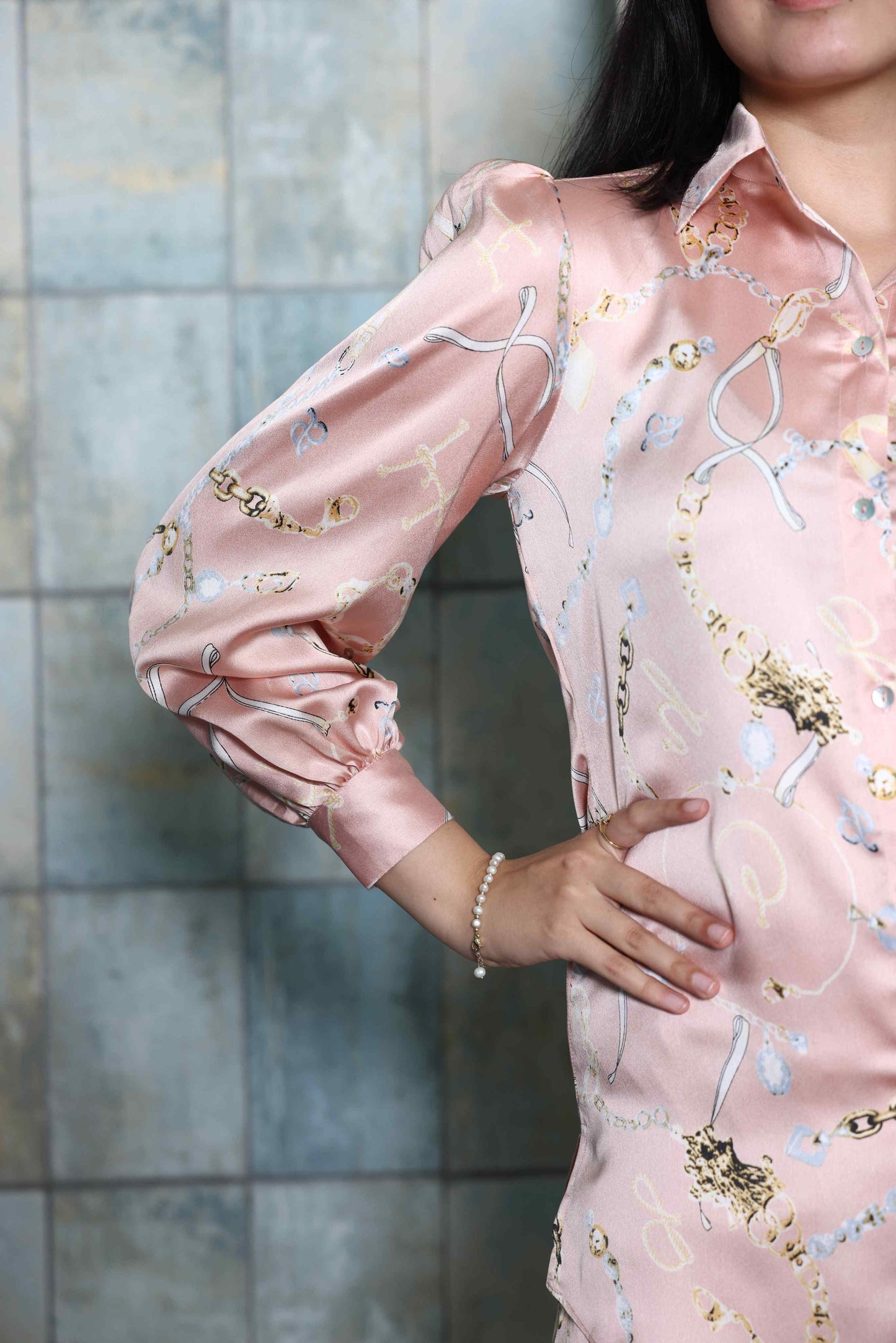 Alish Soft Satin Co ord Set RMIE