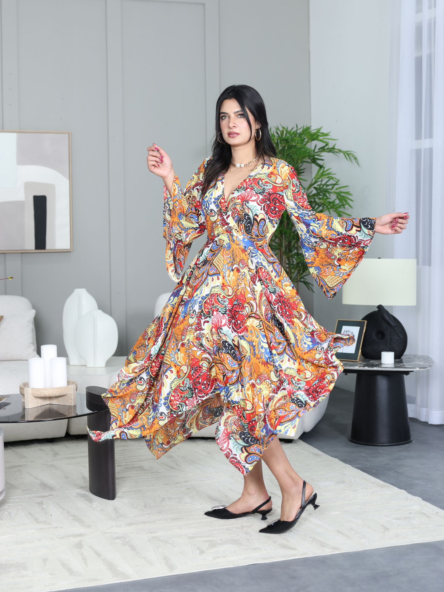 Georgette Flower Frock