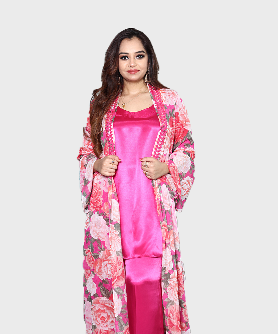 Alish Fuchsia Pink Co-ord Set