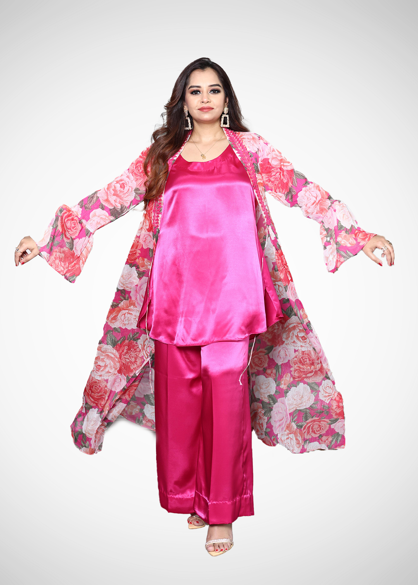 Alish Fuchsia Pink Co-ord Set