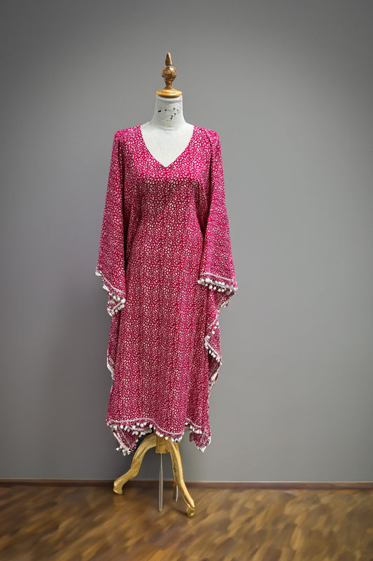 Whimsical Ditsy Print: Bohemian Midi Dress