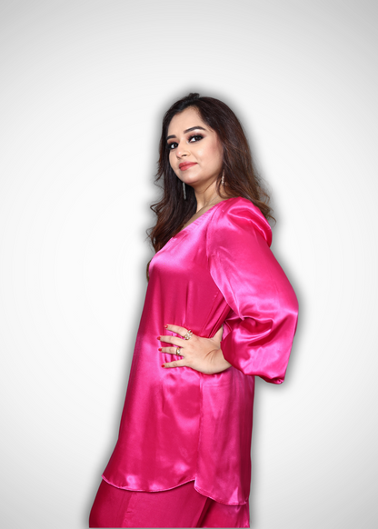 Alish Fuchsia Pink Co-ord Set