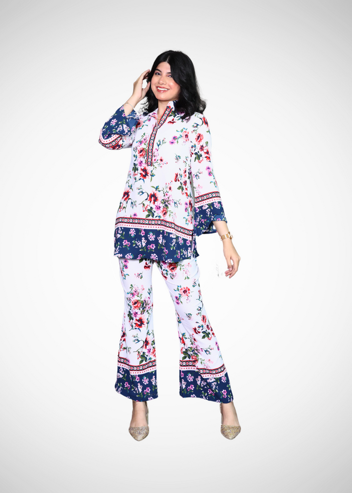 Alish Full Sleeves Cord Set With Floral Print RMIA1