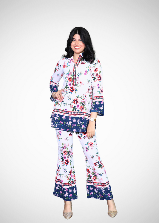 Alish Full Sleeves Cord Set With Floral Print RMIA1