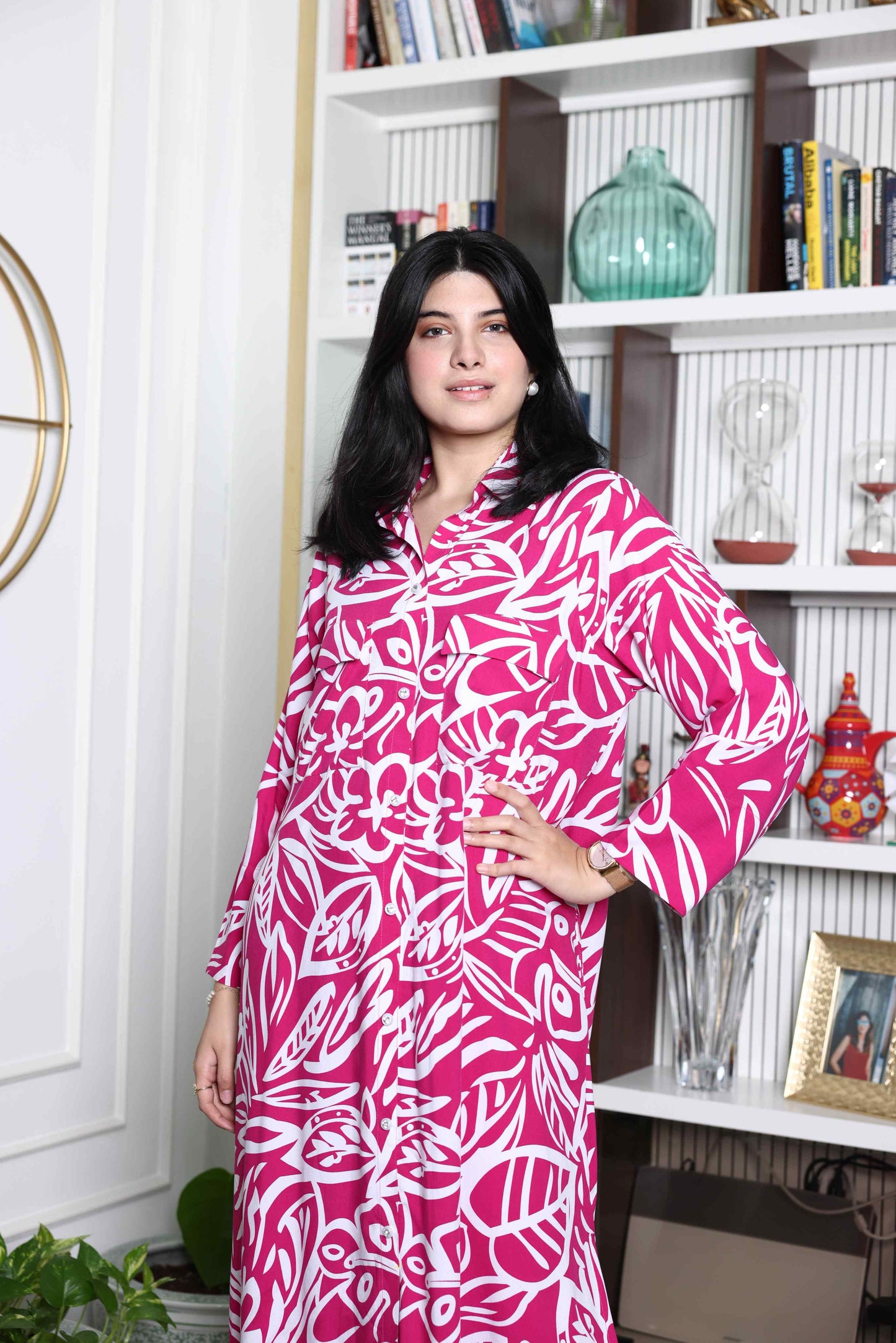 Alish Pink Lawn Dress Printed RMLK